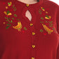 Cardigan Heritage Birdy Bourgogne  M