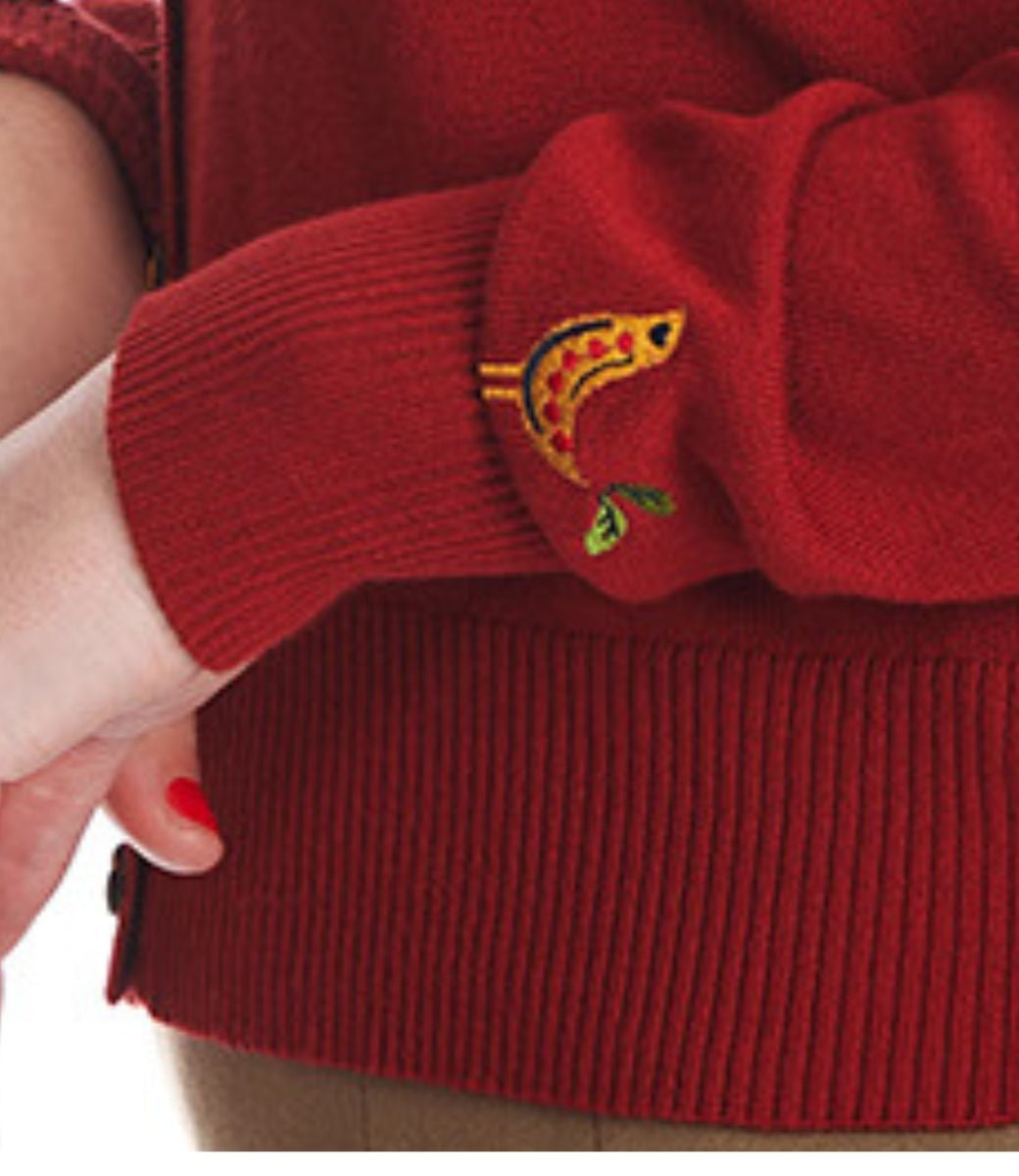 Cardigan Heritage Birdy Bourgogne  L