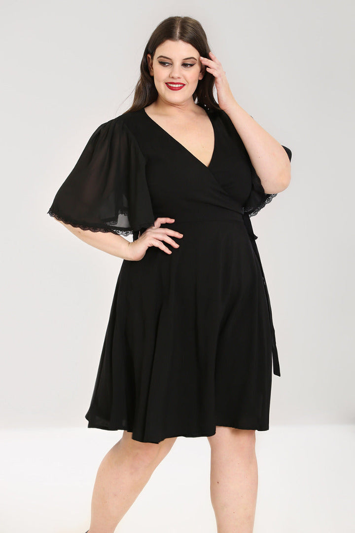 Robe Liara Évasé Noire XS