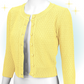 Cardigan Crocheté Col rond Jaune Bébé  L