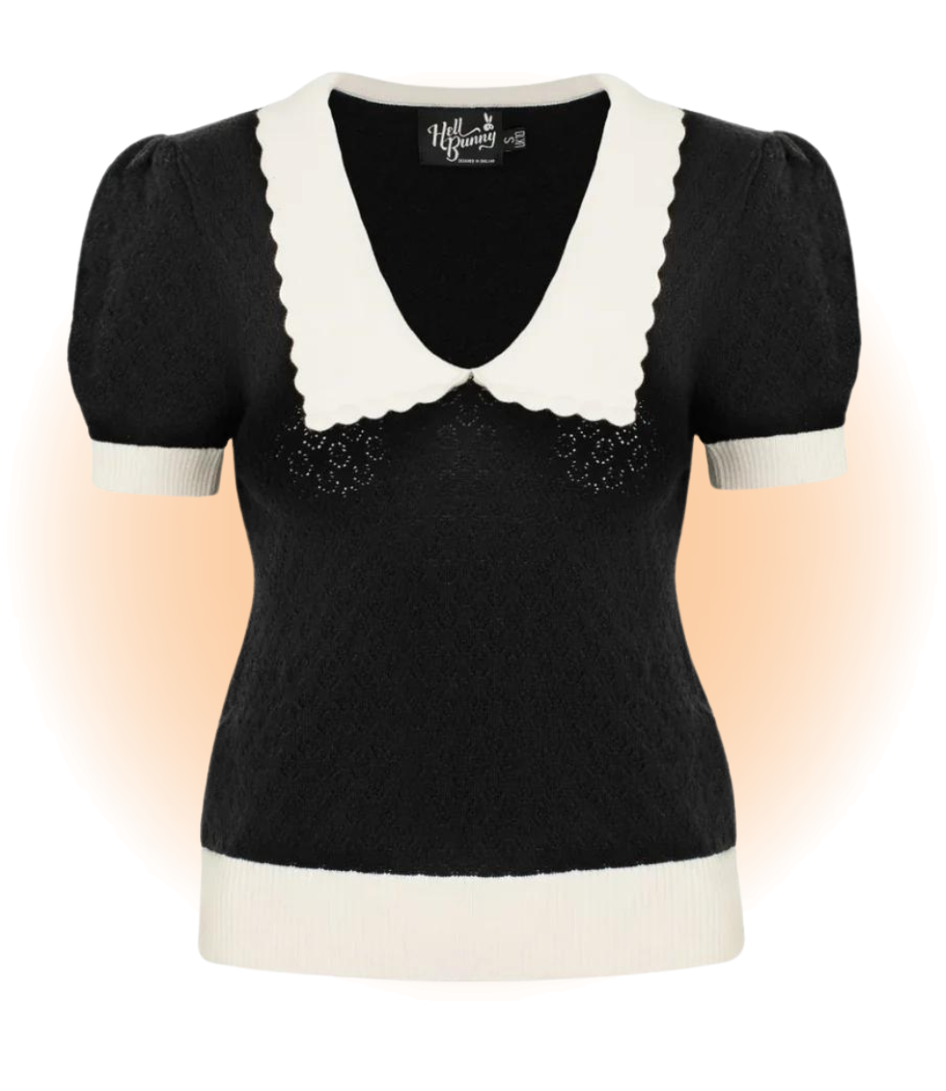 Top Joanie Noir et Blanc  M