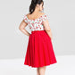 Jupe-Paula-50's-Rouge-Circulaire-Cotton