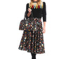 Large-Retro-Let's-Go-Bowling-Hand-Bag-Vintage-Bowling-Themed-Print-Removable-Shoulder-Strap