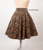 Leopard Set - Circle Skirt front with petticoat