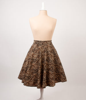 Leopard Set - Circle Skirt front