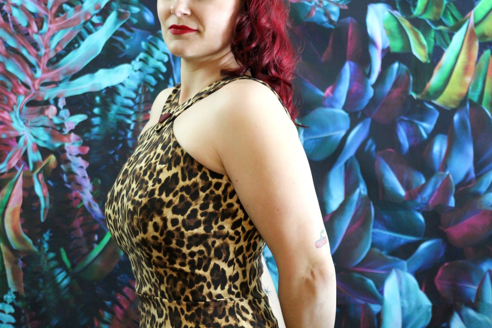 Leopard-Wiggle-Dress-Made-In-Quebec-Rollie-Beautyfield-Pinup-Retro