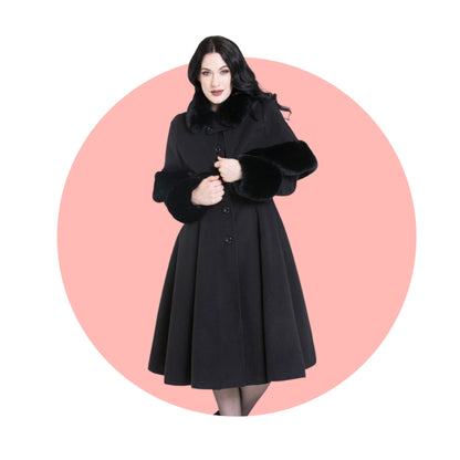 Manteau Capulet Noir  XS