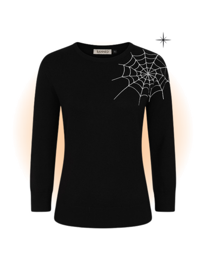 Tricot Alina Spider web Noir