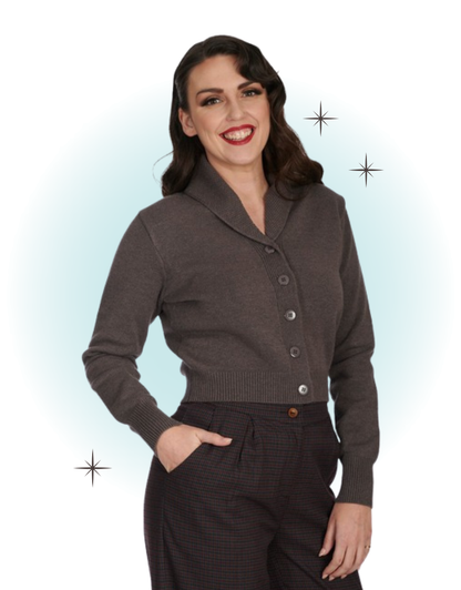 Purple Grey Cardigan