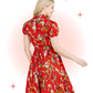 Robe Évasée Western Rouge