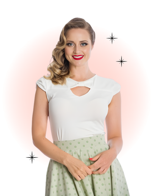 Top Ser libre blanco roto