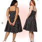 Robe Évasée Domino Noire