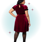 Mourning Burgundy Flared Dress