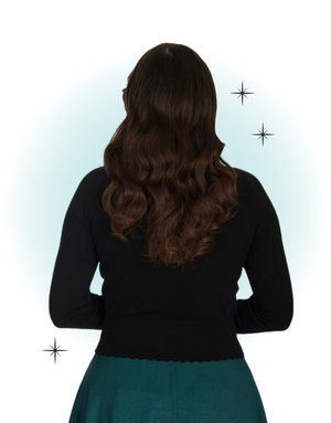 Cardigan manches longues noir - Trudy