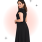Robe Évasée Carol Noire