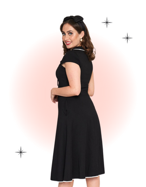 Robe Évasée Carol Noire