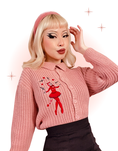 Cardigan Dagger Devil Pêche