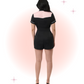 Combishort Rodeo Rose Et Noire