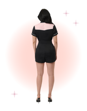 Combishort Rodeo Rose Et Noire