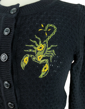 Cardigan Scorpion Noir
