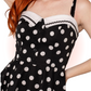 Robe Évasée Domino Noire