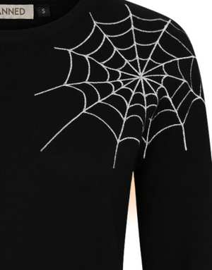 Alina Spiderweb Black Knit