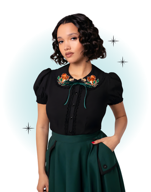 Black Chester Blouse