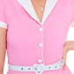 Robe Évasée Rose Poches en Coeurs