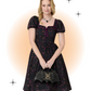 Robe Évasée Mystical Icons Noire