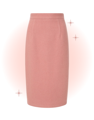 Jupe midi Ajustée rose - Midge