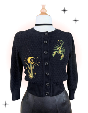 Cardigan Scorpion Noir