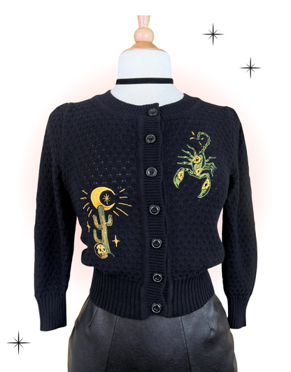Cardigan Scorpion Noir