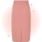 Jupe midi Ajustée rose - Midge