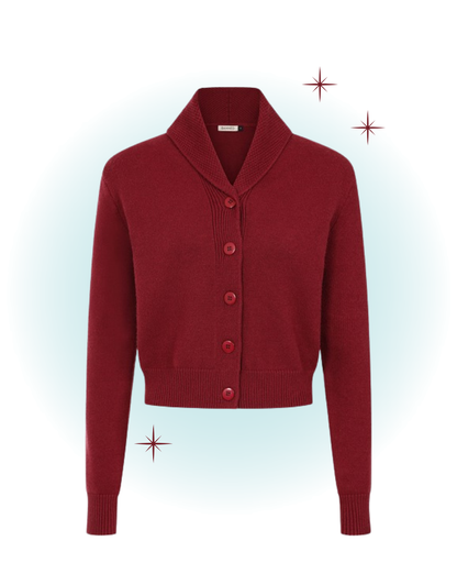 Burgundy Purple Cardigan