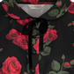 Lilly Romantic Roses Blouse Black