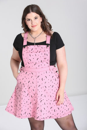 Robe Pinafore Bat Rose S