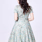 Robe Fleurs D'hiver Grise  XL