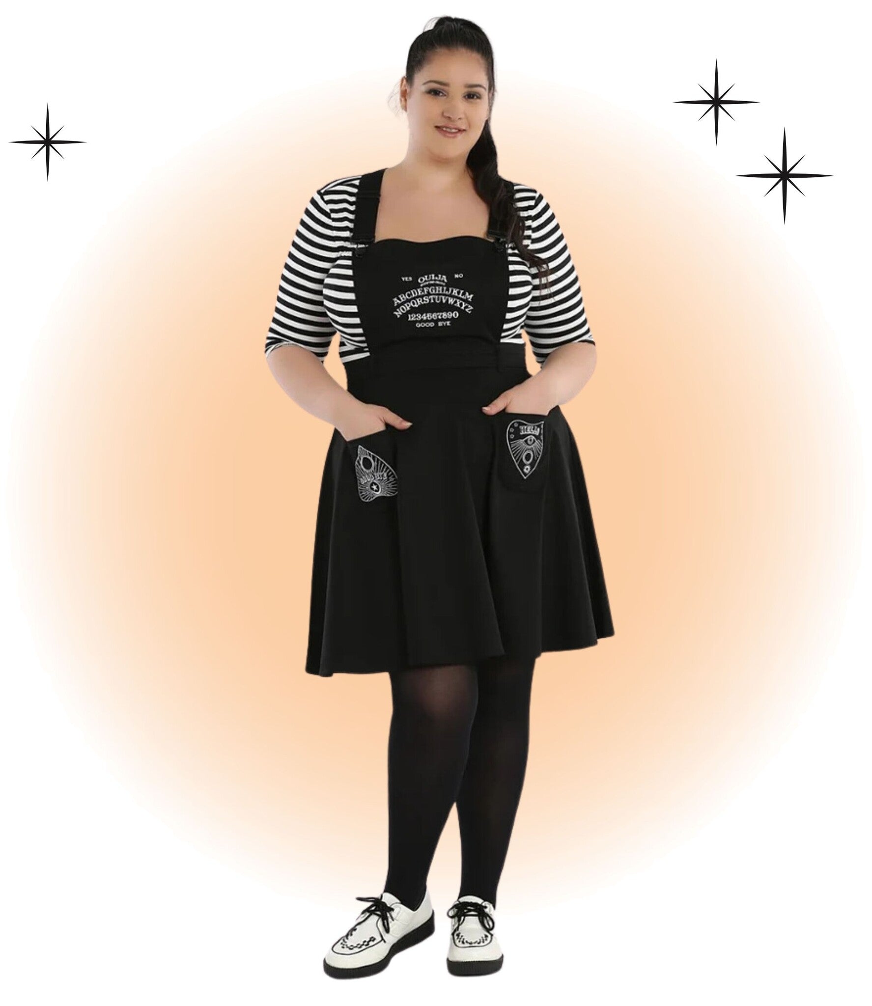 Robe Samara Évasée Noire Pinafore  XL