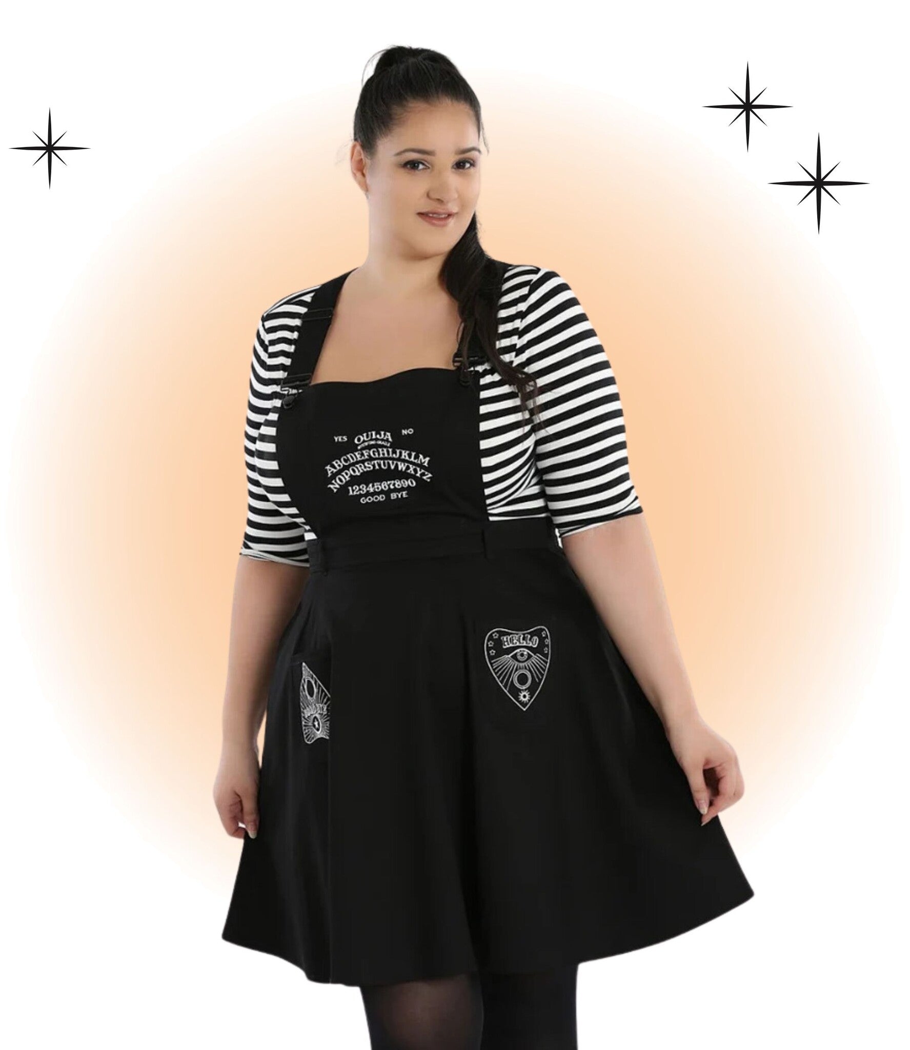 Robe Samara Évasée Noire Pinafore  2XL