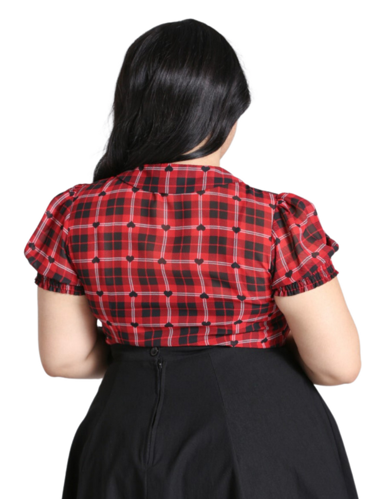 Blouse Date Night Rouge M