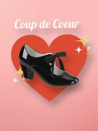 Chaussure Wiggle Noir Lustré 6