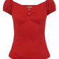 top dolores rougevintage top, pinup top, kitsch'n swell, Dolores top choice of colors, red top, black top, white top, cherry top, gingham top, mustard yellow top, Dolores top, sexy top, feminine top, Collective top, fitted top , high waisted