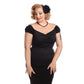 top vintage, top pinup, kitsch'n swell, Top Dolores choix de couleurs, top rouge, top noir, top blanc, top cerises, top vichy, top jaune moutarde, haut Dolores, haut sexy, haut féminin, top Collectif, top ajusté, top ceintrée