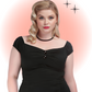 top vintage, top pinup, kitsch'n swell, Top Dolores choix de couleurs, top rouge, top noir, top blanc, top cerises, top vichy, top jaune moutarde, haut Dolores, haut sexy, haut féminin, top Collectif, top ajusté, top ceintrée
