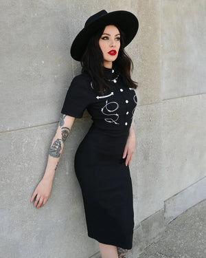 Barbara Black Fitted Dress