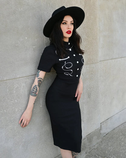 Robe Ajustée Barbara Noire