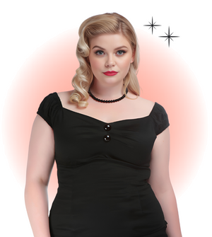 vintage top, pinup top, kitsch'n swell, Dolores top choice of colors, red top, black top, white top, cherry top, gingham top, mustard yellow top, Dolores top, sexy top, feminine top, Collective top, fitted top , high waisted