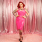 Jupe Marie Vinyl Hot pink  3XL