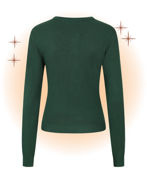 Cardigan Woodland Mushroom Vert  M